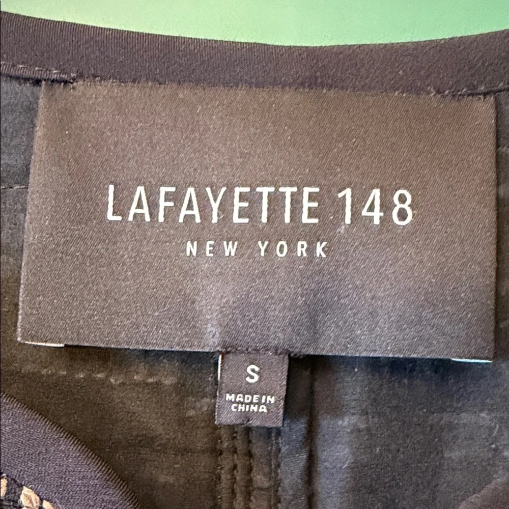 Lafayette 148 New York Tweed Open Front Womens Textured Blazer Corpore Office